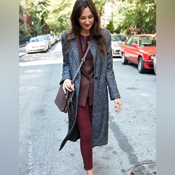 Banana Republic Tweed One Button Coat/Trench - Picture 2 of 13